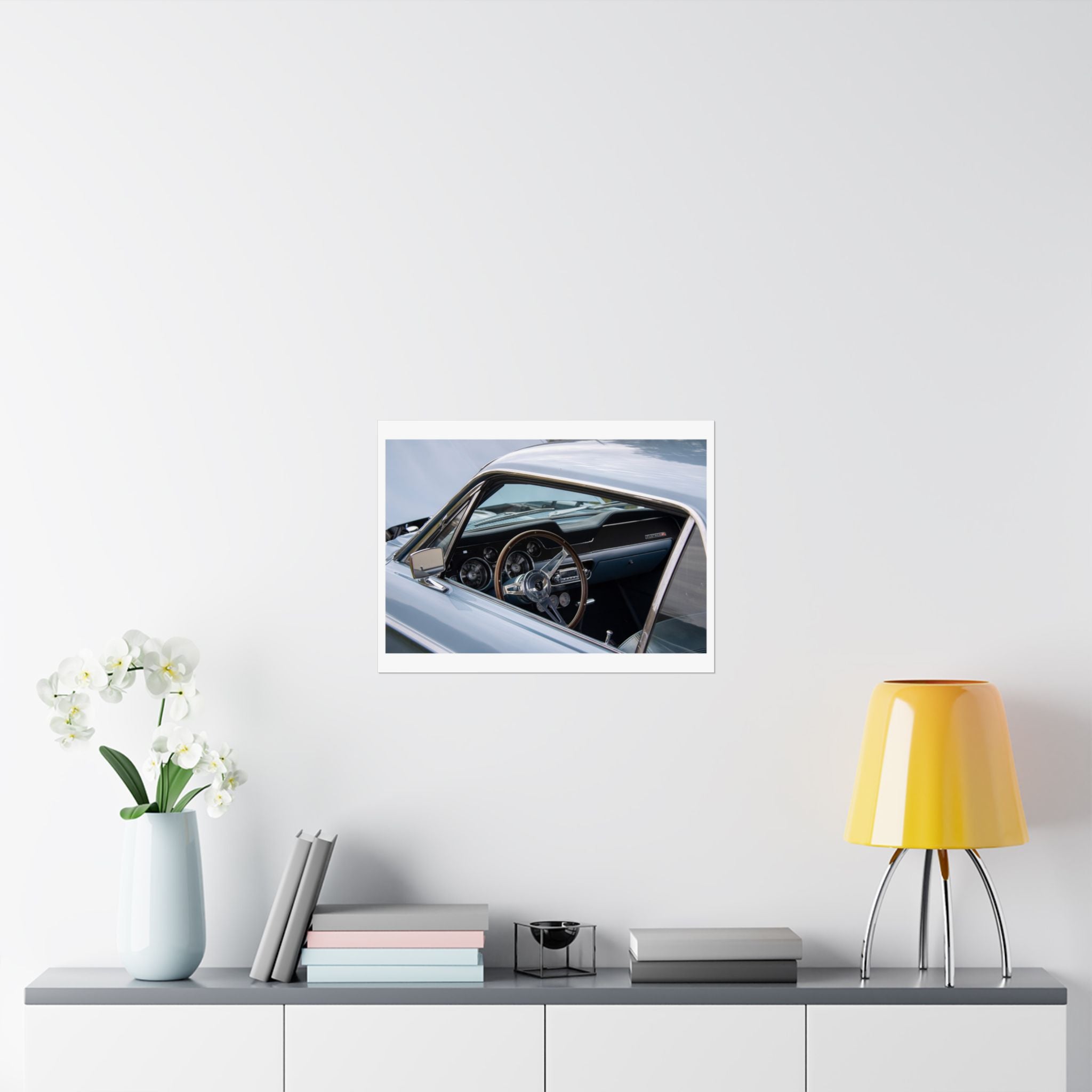 Vintage Car Interior Matte Poster