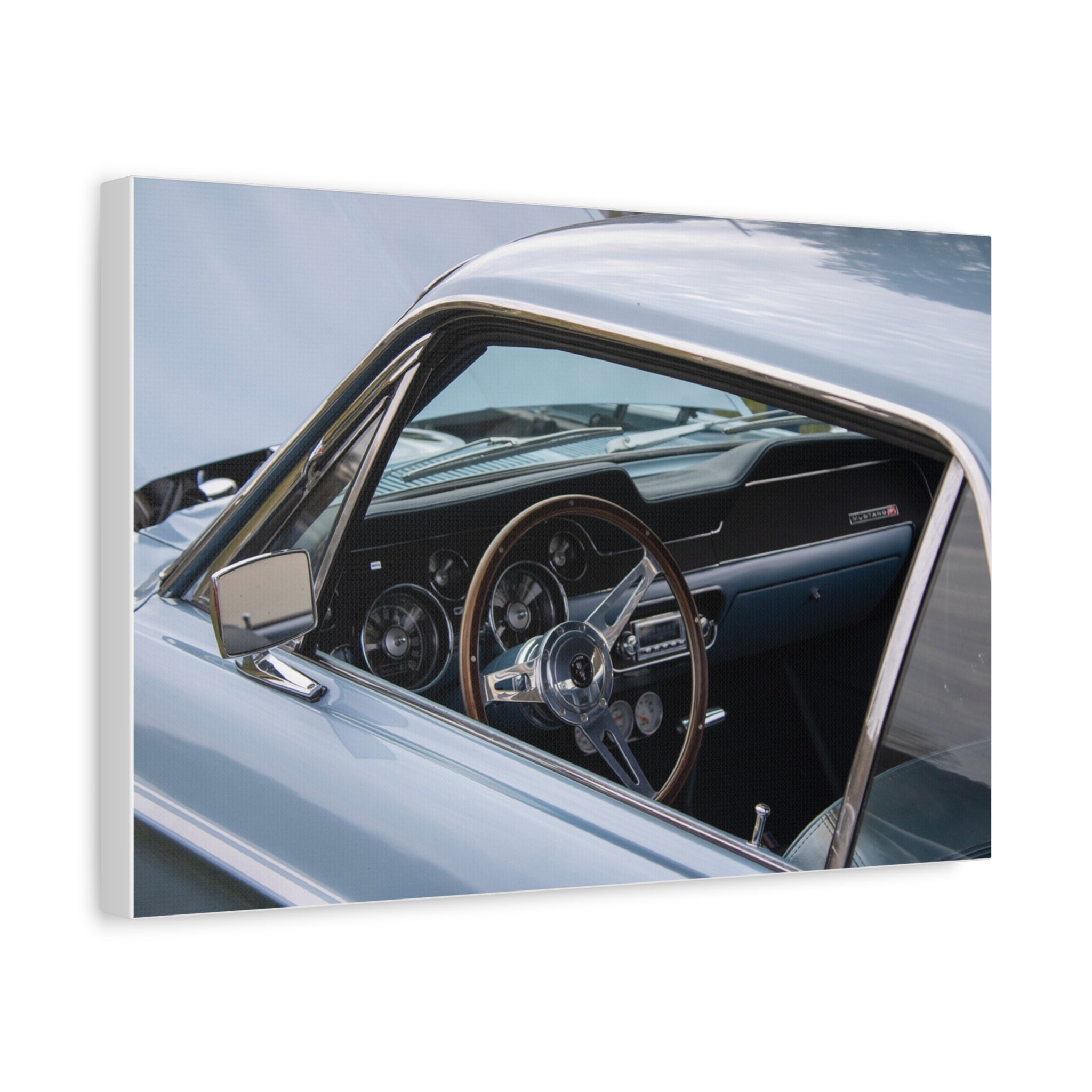 Classic Car Interior Matte Canvas Print