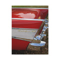 Classic Red Bel Air Car Canvas Wall Art