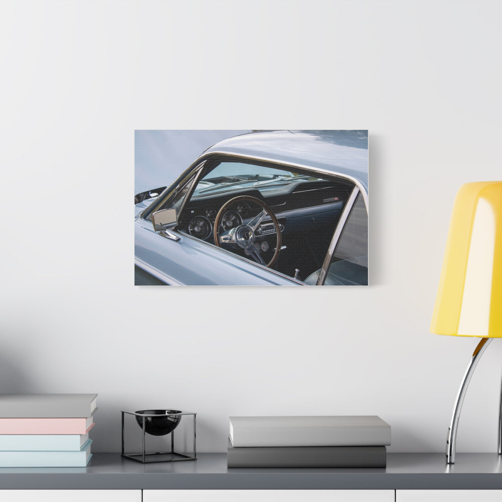 Classic Car Interior Matte Canvas Print