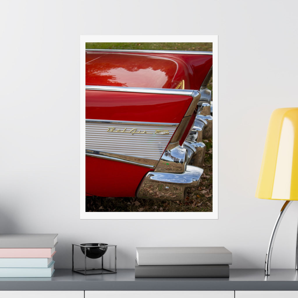 Classic Red Chevy Bel Air Poster