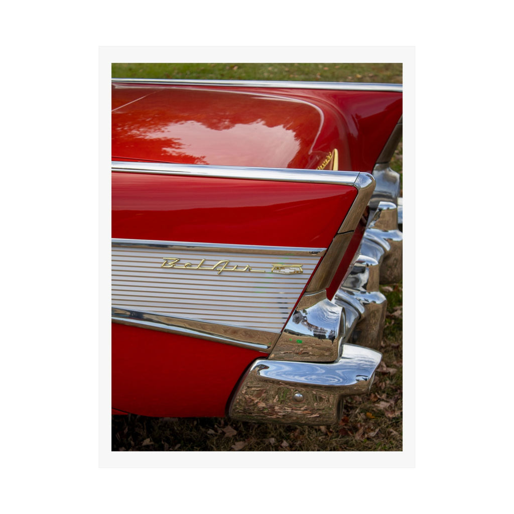 Classic Red Chevy Bel Air Poster