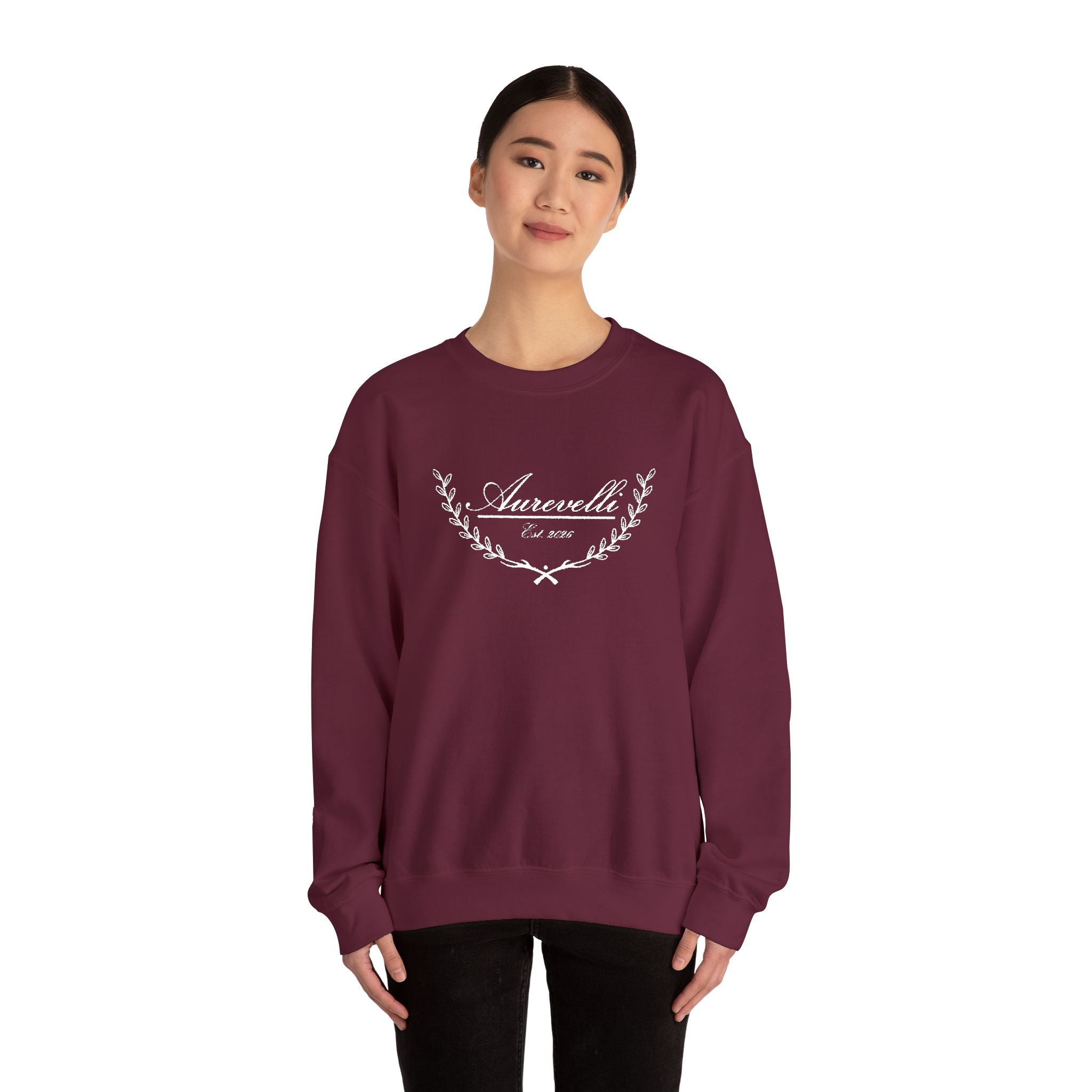 'Aurevelli' Vintage Floral Crewneck Sweatshirt
