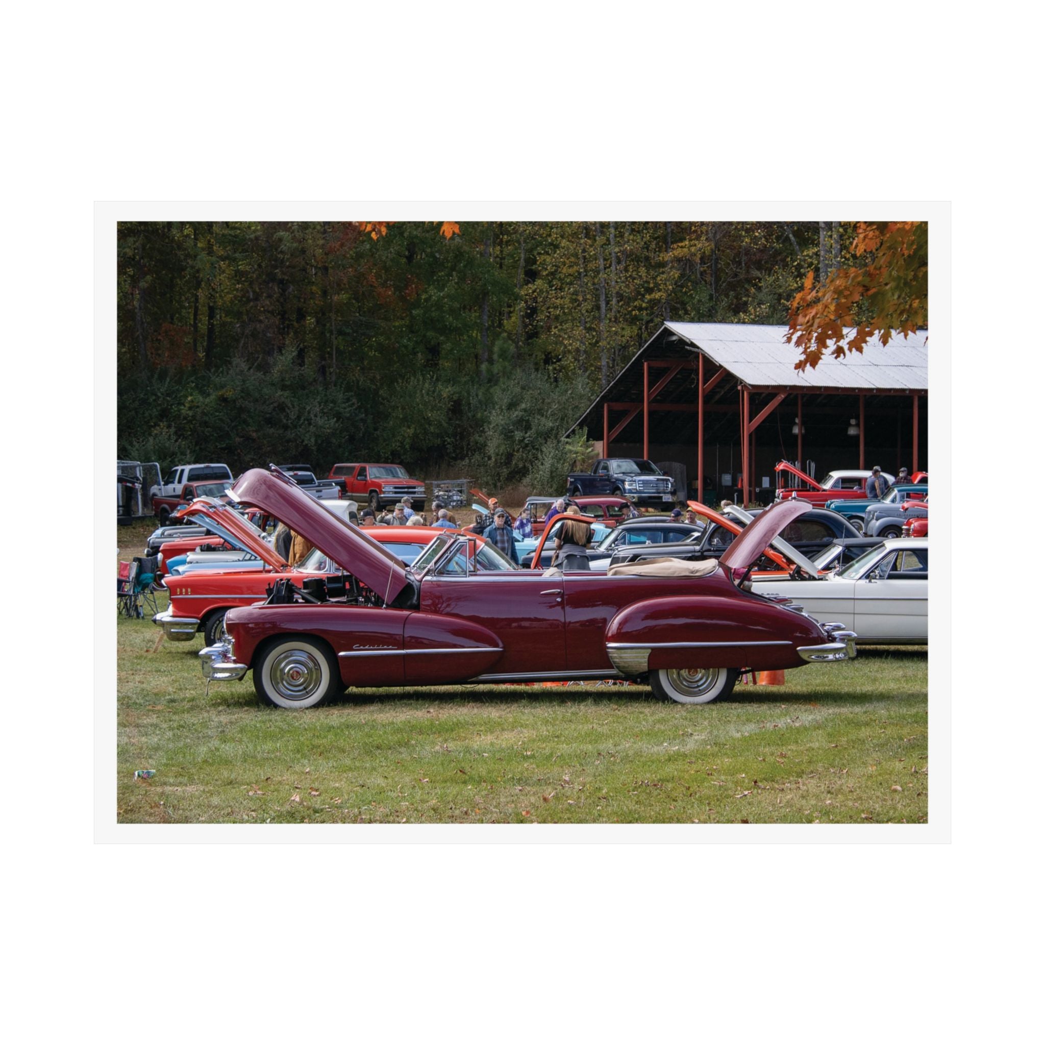 Classic Vintage Convertible Car Matte Horizontal Poster