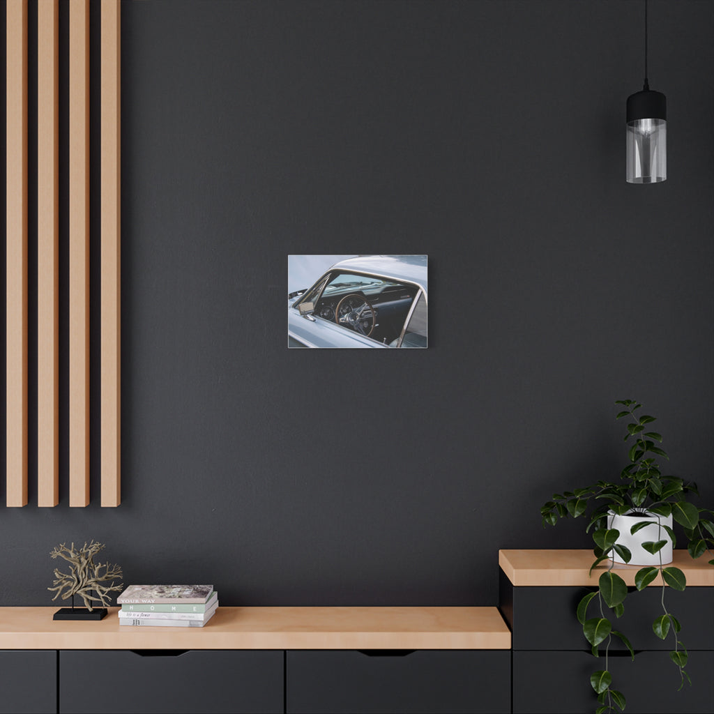 Classic Car Interior Matte Canvas Print