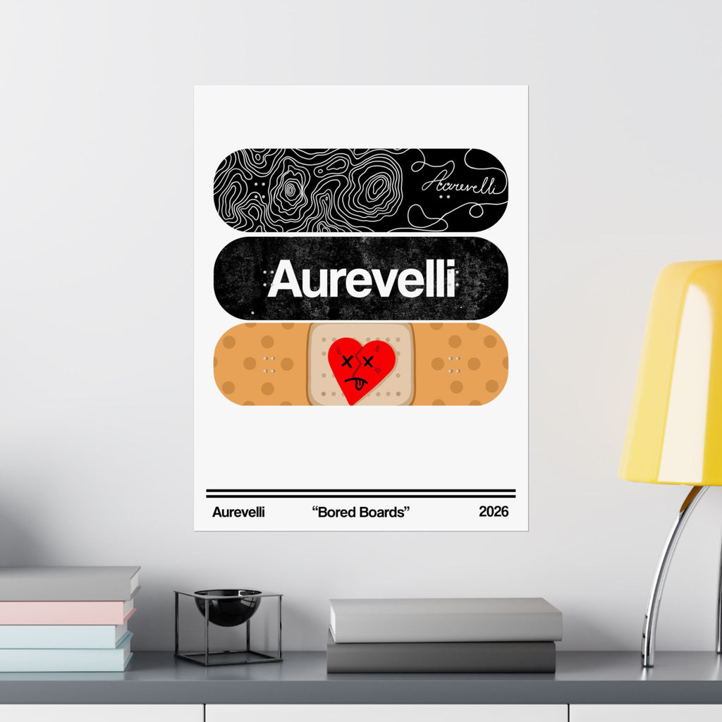 Aurevelli “Bored Boards” Matte Poster