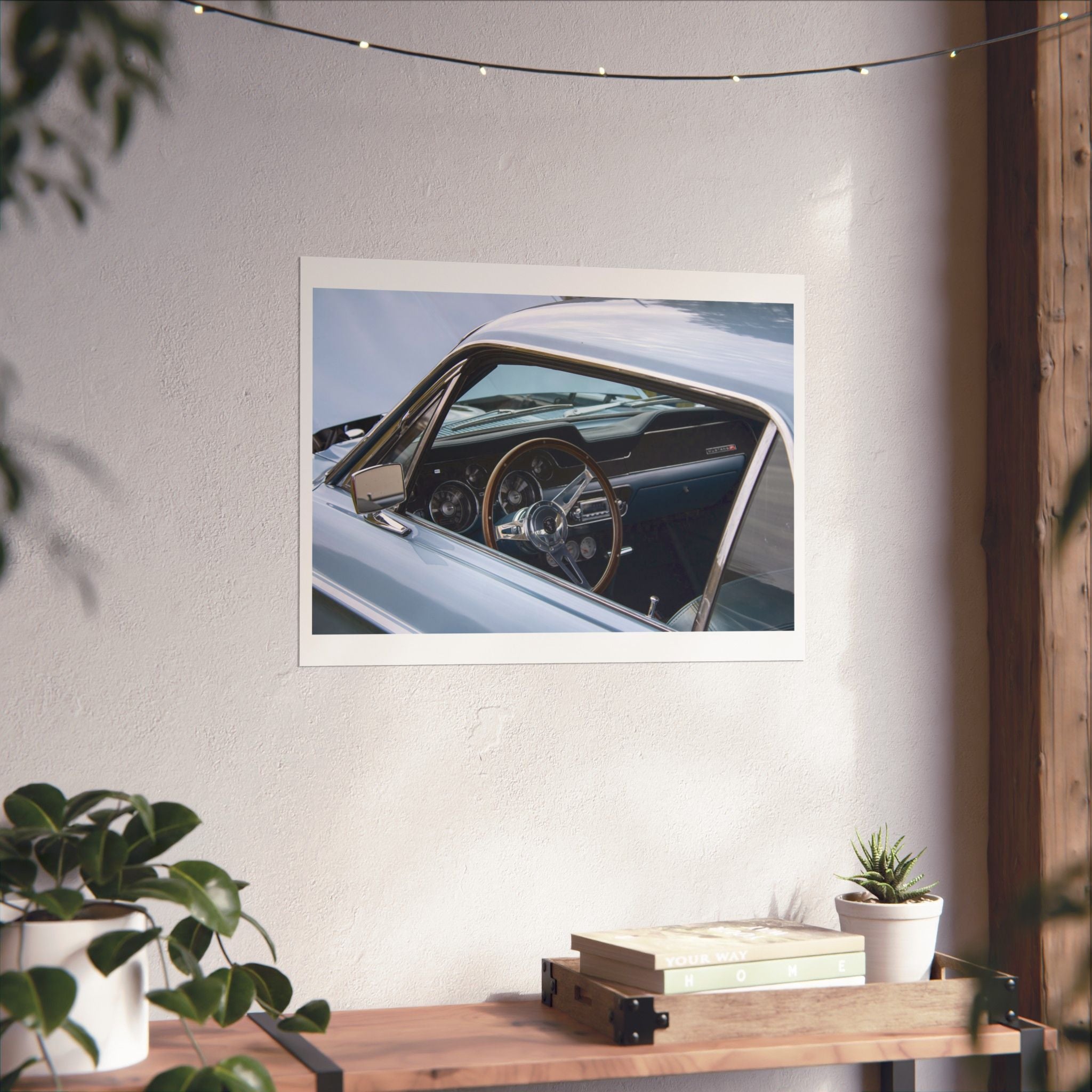 Vintage Car Interior Matte Poster