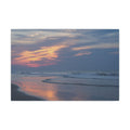 Sunset Beach Matte Canvas Print — Tranquil Ocean Wall Art